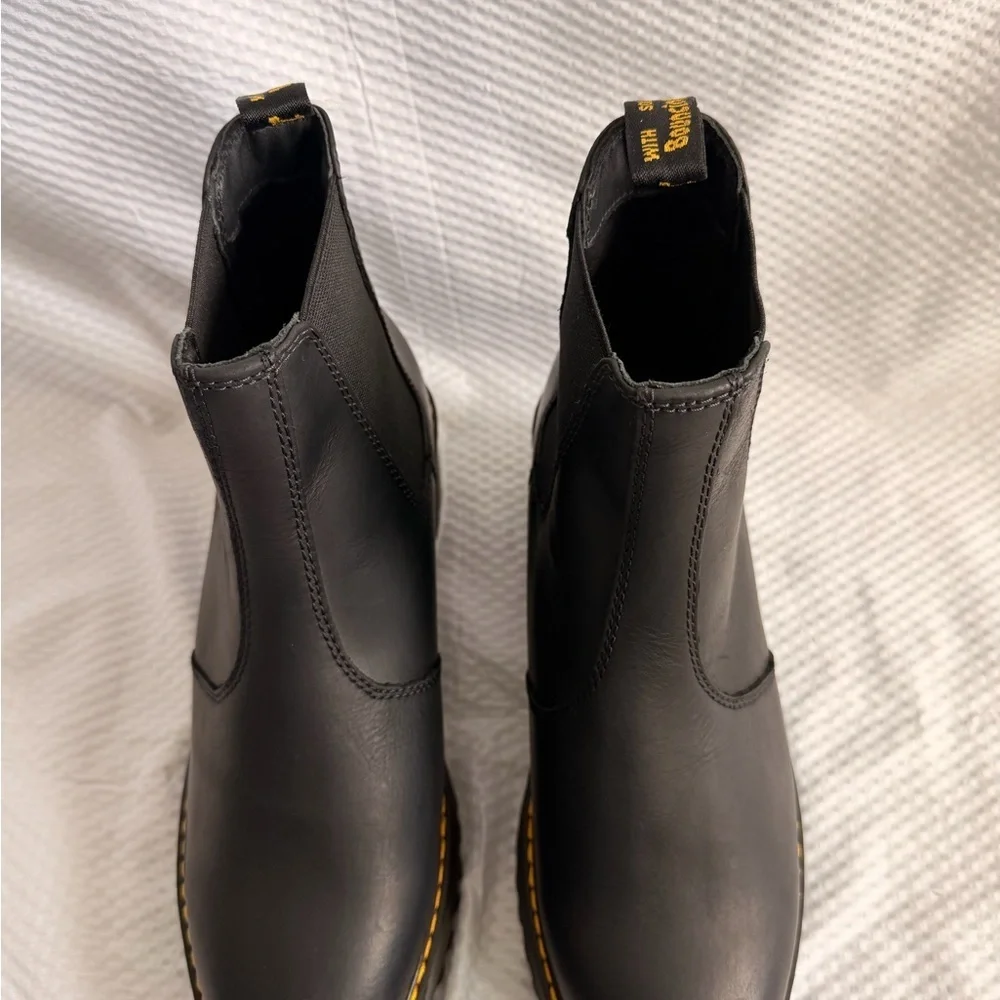 Dr. Martens Black Platform Ankle Chelsea Boots Women Size 10 NWOB